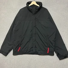 Vintage Woolrich Teton Jacket Men's XL Full Zip Snap Black 90s Outdoor