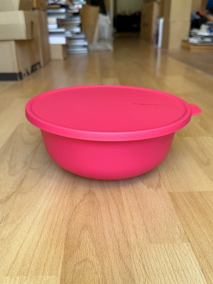 Tupperware Aloha Servier-Schüssel/Serving Bowl 2 L Lachs/Rosa-Rührschüssel -NEU! - Bild 3 von 4