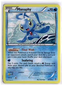 Manaphy 34/135 Plasma Storm Holo Rare