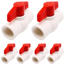 3/4 Inch Threaded PVC Ball Valve Npt Shut-Off Valve with Handle Rated at 150 ...