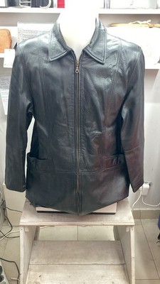 JOY Lederjacke Herren schwarz Größe 42 AD407