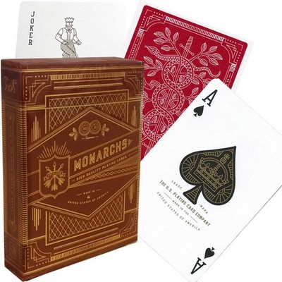 Monarchs Theory 11 Spielkarten Set Rot Gold Für Zaubertricks Versiegelt