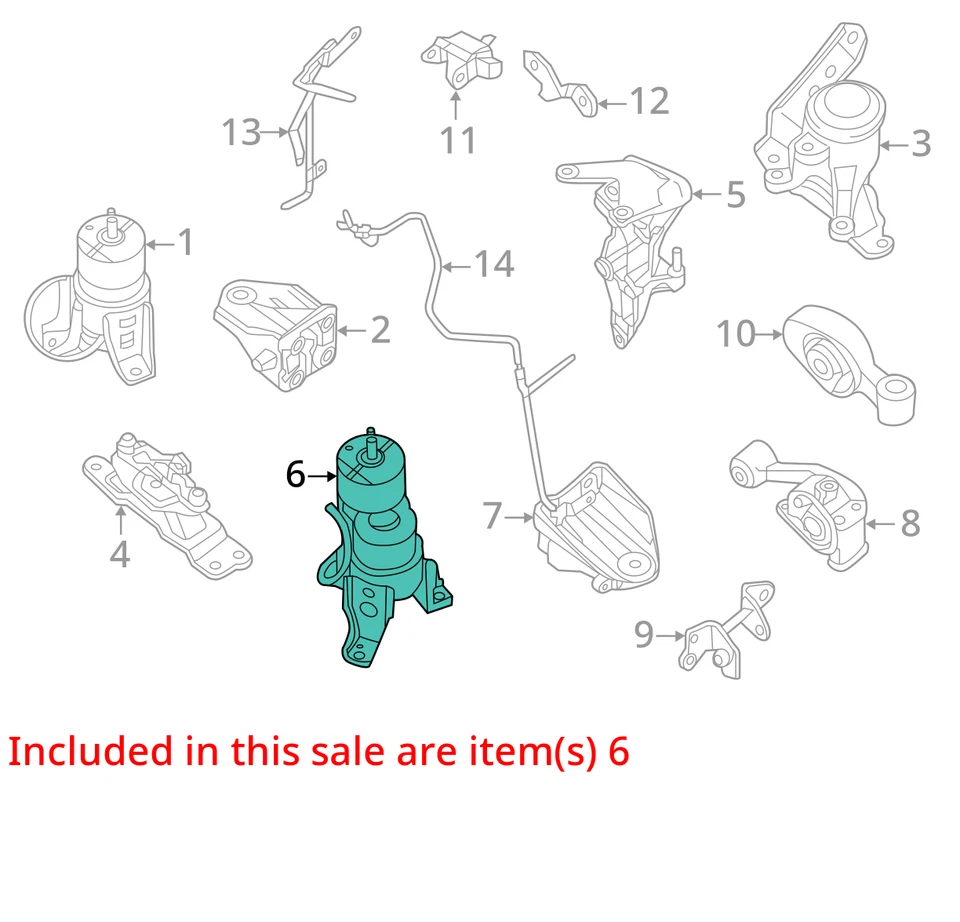 Fits 2016 - 2023 NISSAN MAXIMA 3.5L Rear Engine Frame Mount Bracket OEM - Image 4 of 4