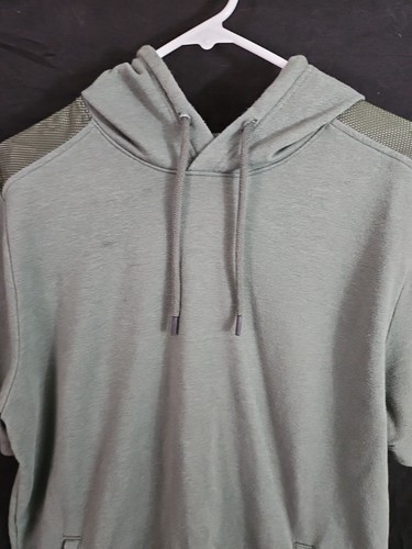 Under Armour Size Large Short Sleeve Hoodie Green Threadborne - Picture 4 of 12
