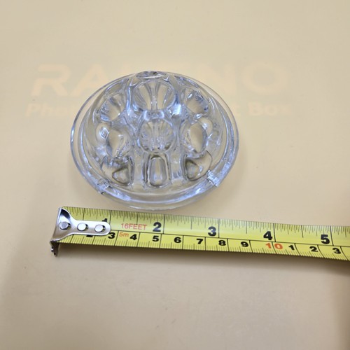 Antique Clear Glass Flower Frog 9 Hole Dome Pat’d Apr 11 1916 Mold 3 - Picture 5 of 5
