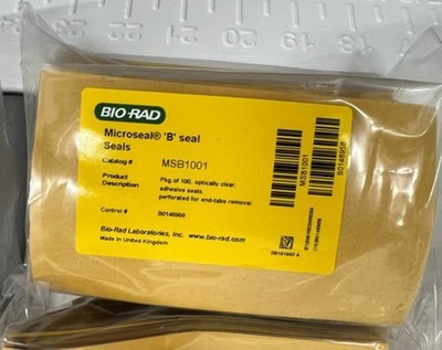 Pkg-100 Bio Rad Microseal  B  Optically Clear PCR Plate Adhesive Seals MSB1001