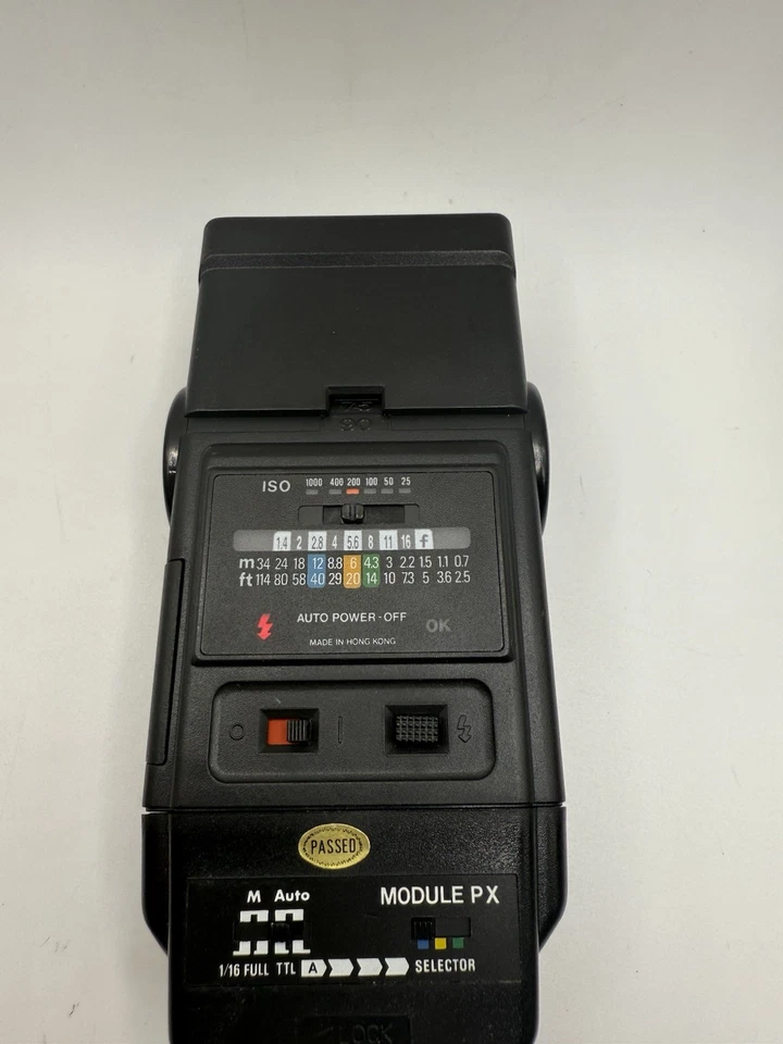 Quantaray QB-6500A Auto Zoom Thyristor Flash Tested Working w/ Batteries ✔️✔️ - Image 2 of 4