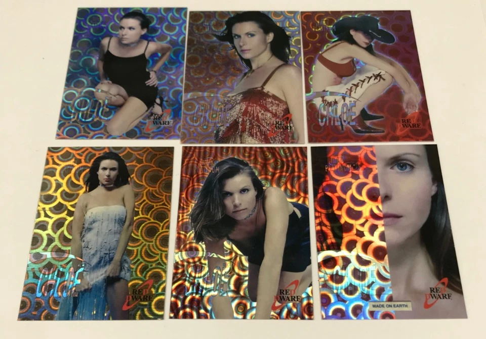 2002 Futera Red Dwarf Trading Card Subset Chloe Annett Full Set (6) (CA1-CA6) - Image 2 of 4