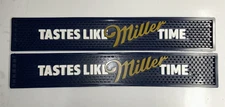 Miller Lite Rubber Bar Mat Set of 2 Tastes Like Miller Time Bar Rails Man Cave