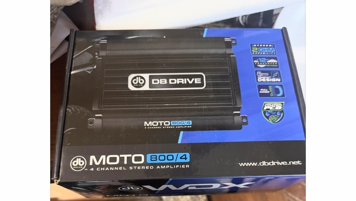 DB DRIVE MOTO800/4 WDX MOTO 4-Channel Class D Amplifier open box
