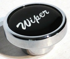 Up Wiper Control Knob 1 Black Glossy Sticker Chrome Aluminum Knob 23201 Each