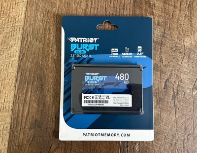 Patriot Memory Burst Elite SATA 3 480GB SSD 2.5 Inch Solid State Drive PBE480GS2