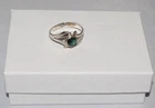 Vintage Sterling Silver Abalone Shell Band Ring Size 8