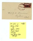 US Cover Scott # 231 - RARE Utah Territory - Herb, Utah to Ogden, Utah (5-C263)