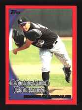 Franklin Morales Colorado Rockies 2010 Topps Red Border #565 SN /299