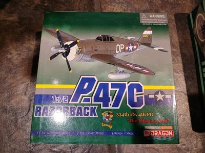 Dragon Warbirds Series 1/72 Die-Cast P-47C Razorback The Missouri Kid