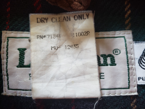Vintage LL Bean Red Wool Duffle Barn Chore Coat Women Sz 6 Toggle Quilted Lined - Picture 4 of 13
