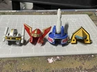 Power Rangers Vintage Zeo Megazord Helmet Figure Lot