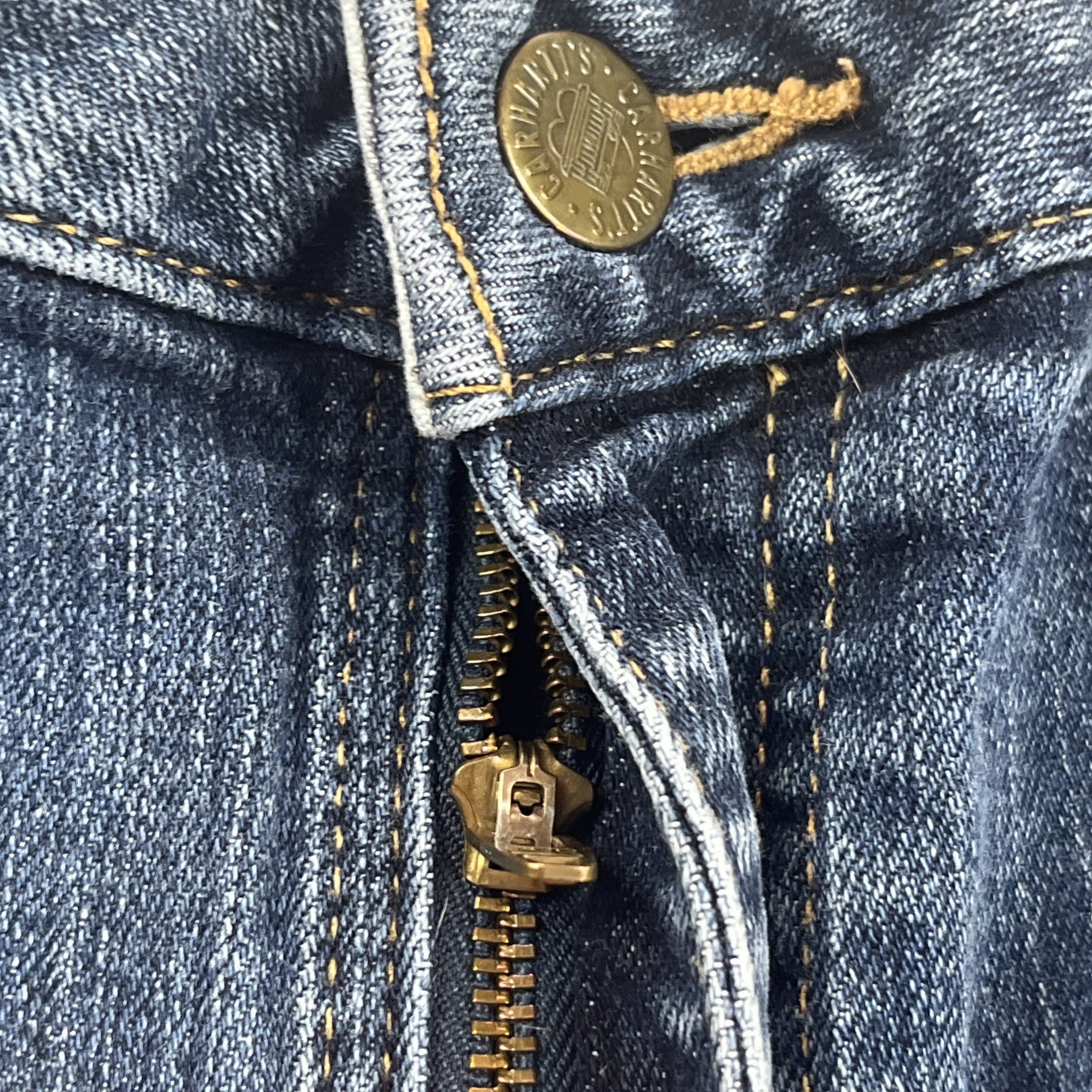 Carhartt Women’s Jeans Size 16 Blue Original Fit Denim Stitched Pocket Design thumbnail 2