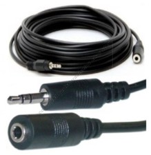 Lot10 25ft long 1/8"Stereo Male Female Extension Audio/Headphone/ Cable SHdi