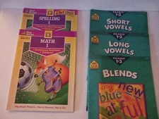 5 Education Books,School Zone Phonics Grades 1-3 And Step Ahead Grades 1 -2. BN.