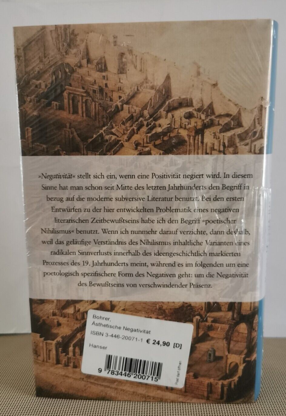 Thumbnail - Karl Heinz Bohrer: Ästhetische Negativität (gebundene Ausgabe) Neu