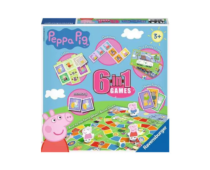 Peppa Pig 6 in 1 Games Box