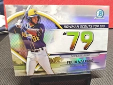 2023 Bowman Chrome Bowman Scouts Top 100  Refractor #BTP79 Felix Valerio 