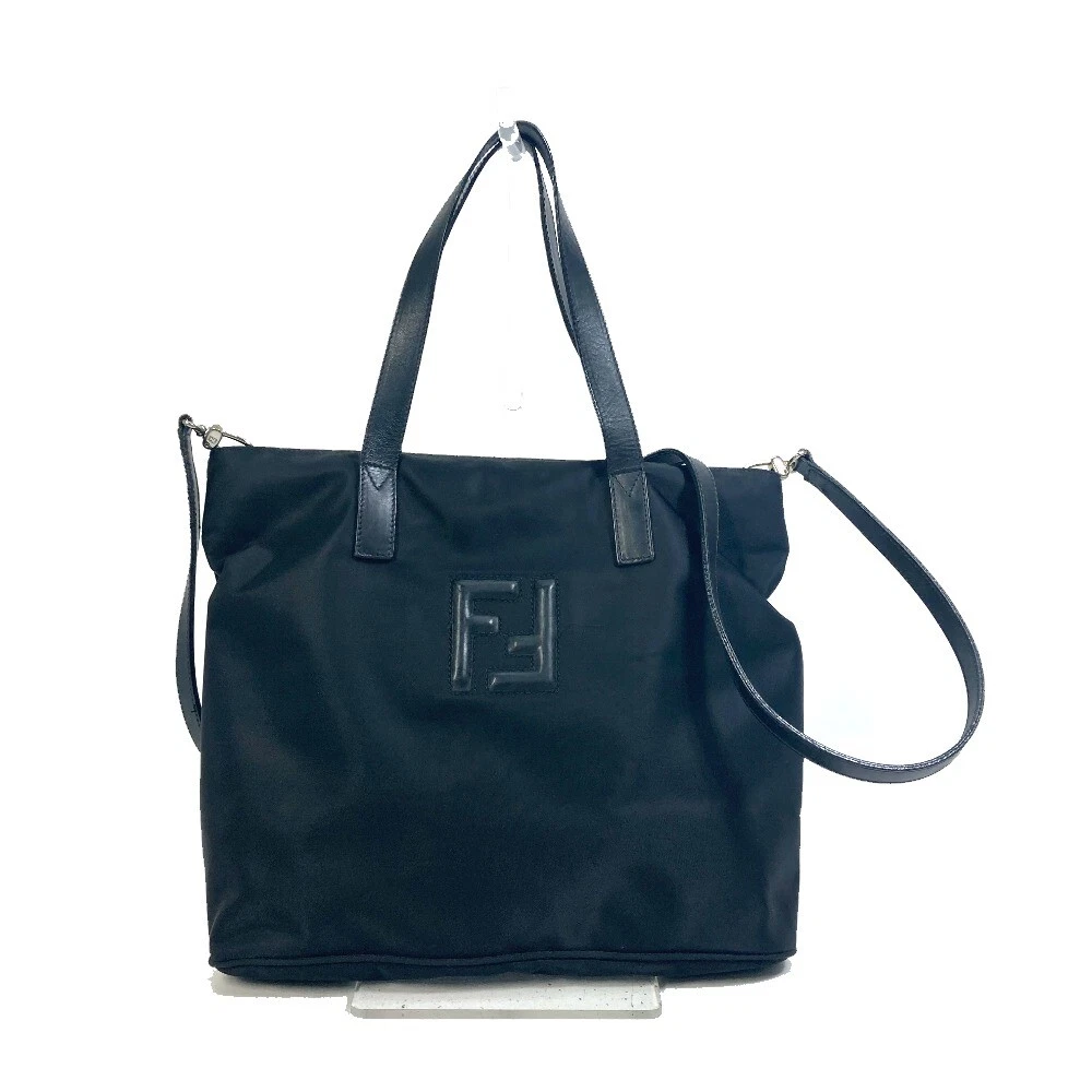 Fendi logo top tote bag
