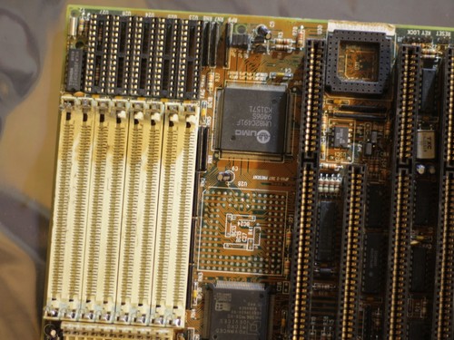 386 AT motherboard AMD 386 DX 40 Mhz baby AT ISA UMD FOR PARTS OR REPAIR - Picture 6 of 7