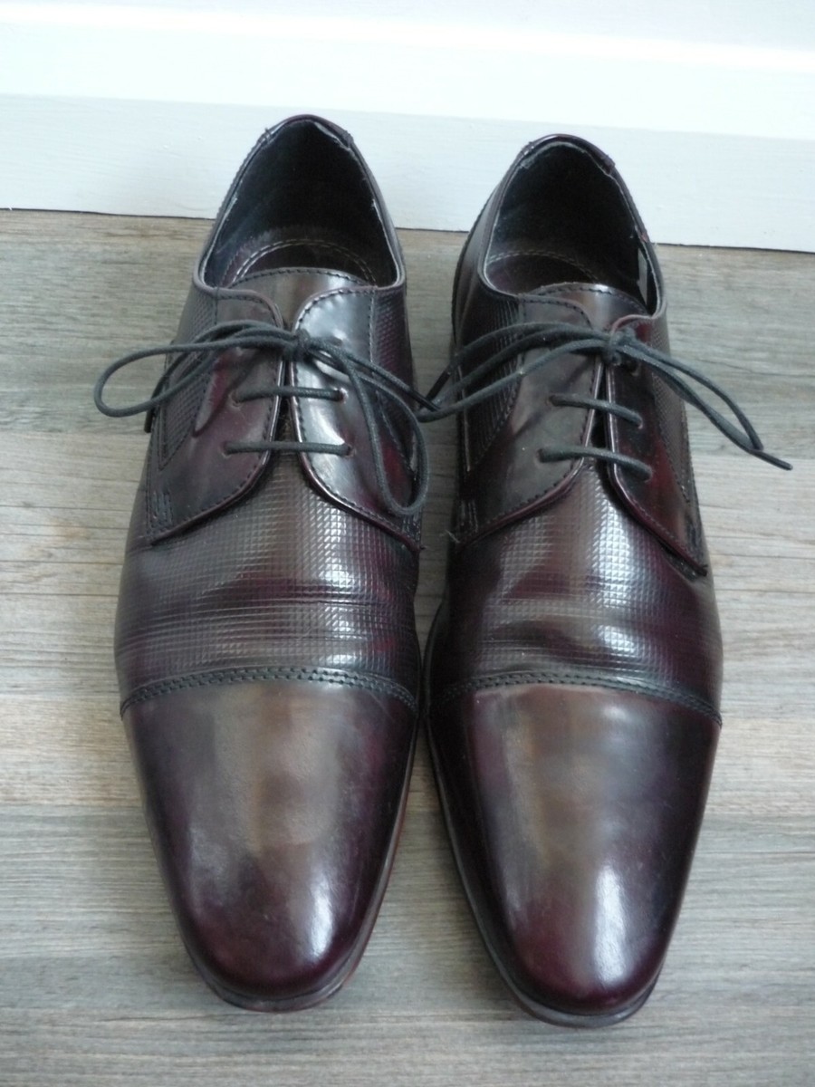  Men\'s Burgundy Oxfords Winsford - Burgundy Hi-Shine Oxford | Mens Oxford | | Barker  main image 3
