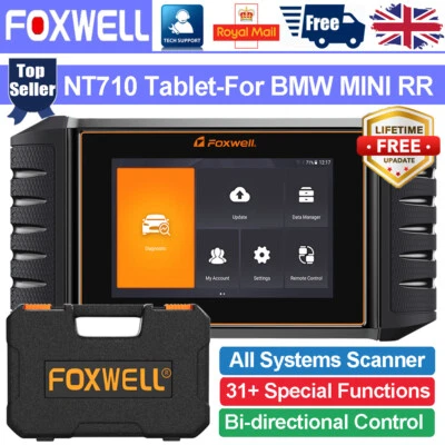 Foxwell NT710 OBD2 Scanner Diagnostic Tool ABS SRS DPF Oil Reset Fit For BMW