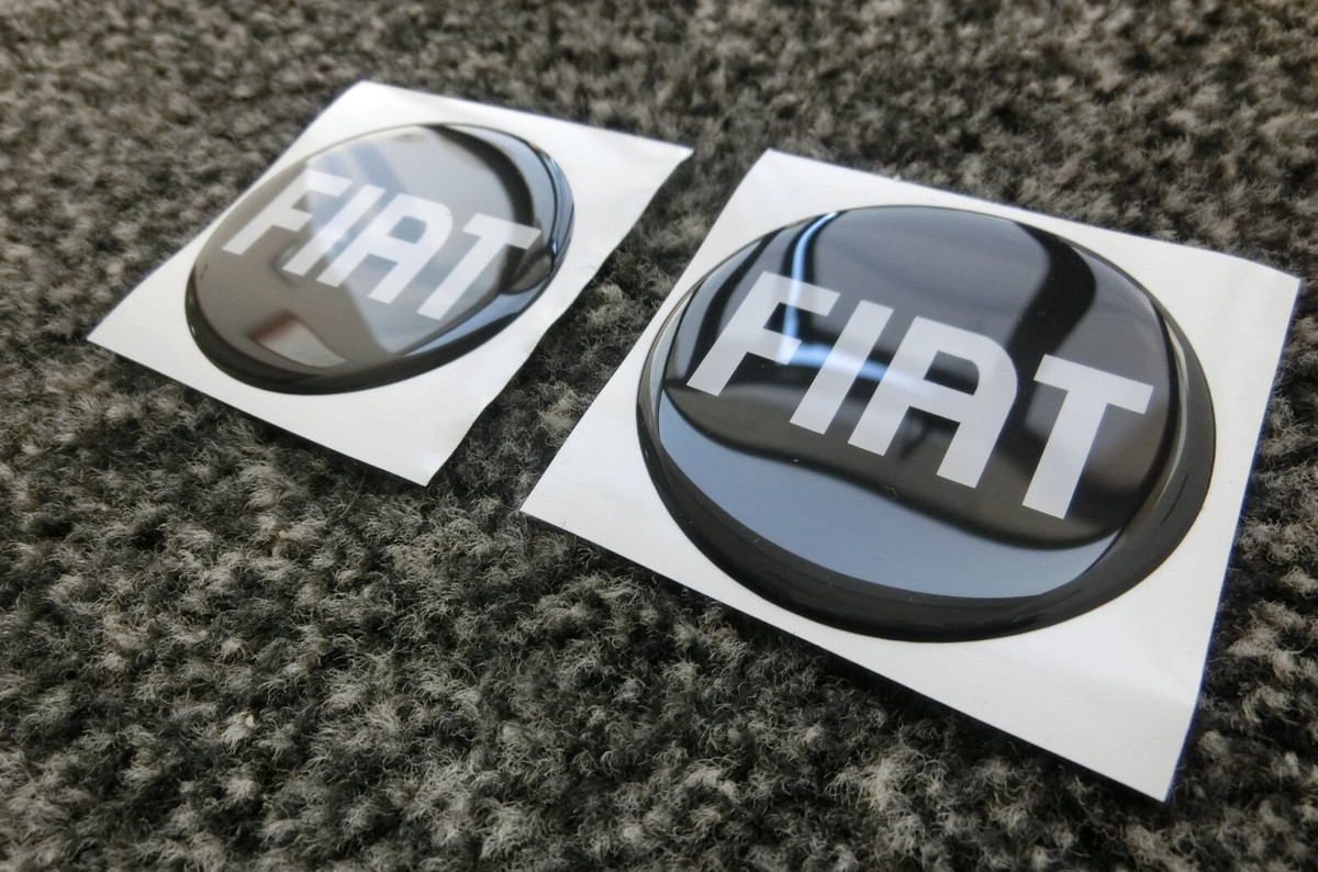 Adesivi Resinati Per Fiat Panda E 500 - Stemma 3D Anteriore/Posteriore, Effetto Carbonio, Made In Italy - Foto 7