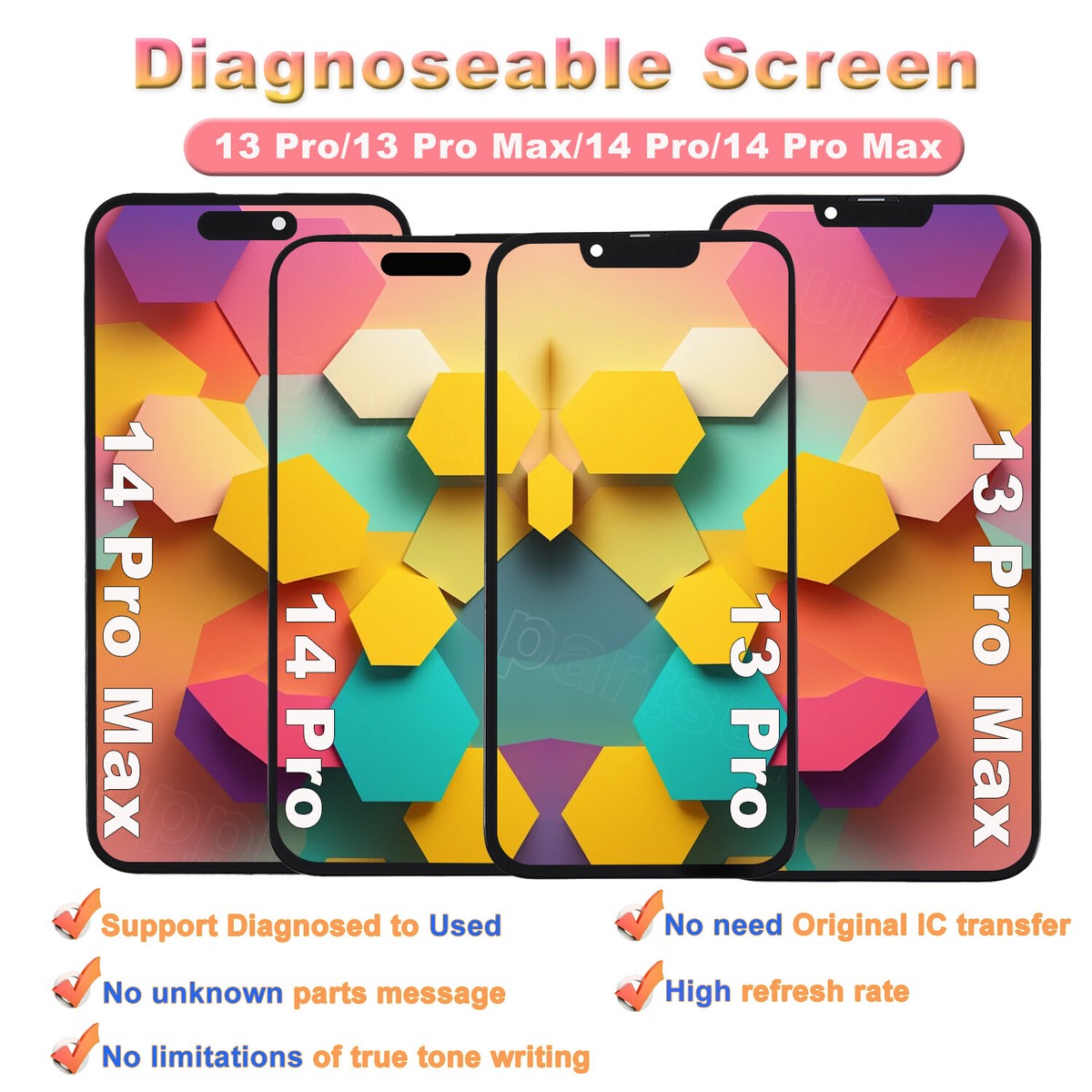 No IC Transfer For iPhone 13 Pro 14 Pro Max LCD Display Diagnostic
