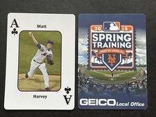 *SCARCE* MATT HARVEY ~ 2015 NY Mets Spring Training Playing Cards ~ ACE CLUBS