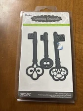 Darice Embossing Essentials Dies Cut Scroll Lot of 3 Keys 2014-89 New Sealed