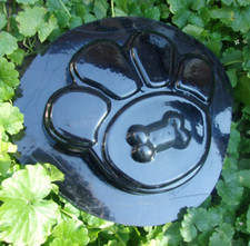 Molde de impresión de patas de perro agarre profesional yeso reutilizable hormigón cemento molde 6" x 6" x 1"