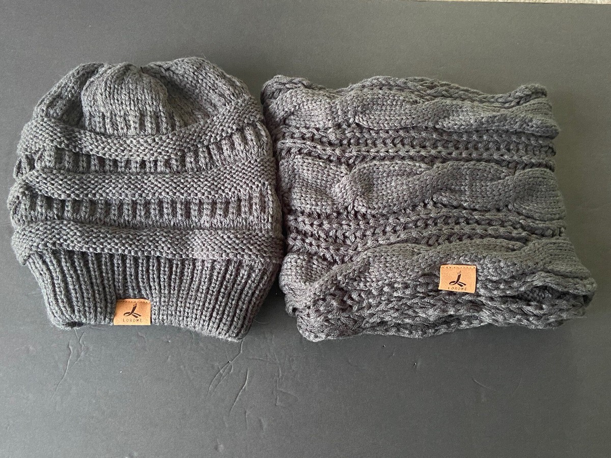 Lorome Winter Hat & Scarf Set | eBay