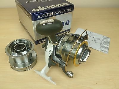 Okuma AXEON AXS 90a Long Cast Surf Fishing Reel Distance Cast Reel Extra  spool 