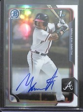 2015 Bowman Chrome Refractor Autograph #BCAP-MS Mallex Smith No 334 of 499