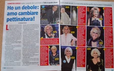 Italian Clipping Cutout 2018 LORETTA GOGGI have a weak love change 2 PAGES