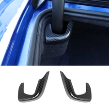 Carbon Fiber Rear Tailgate Lift Cover Trim Decor Bezels for Dodge Charger 2011+