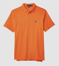  95 Polo Ralph Lauren Men Orange Classic-Fit Short-Sleeve Logo Polo Shirt Size L