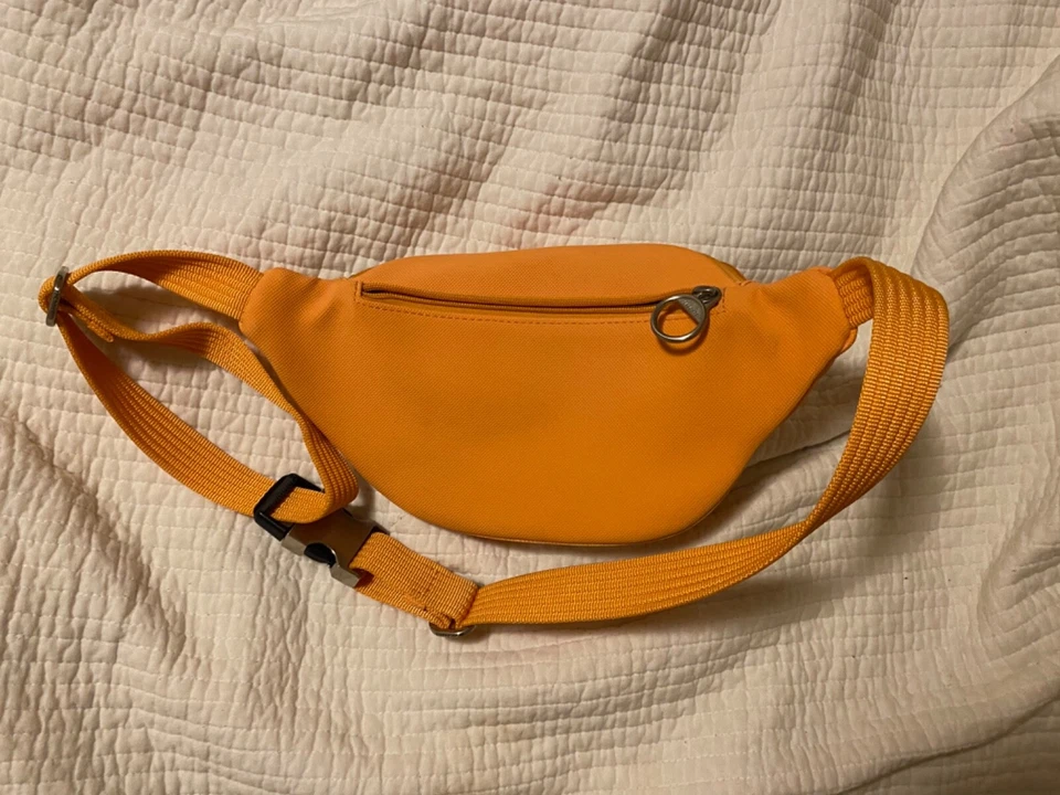 Lacoste Vintage PVC Cintura Bolso Banana Bag Mandarina 2008-2009 Hombre’s Bolso Pequeño  Foto 3 de 4