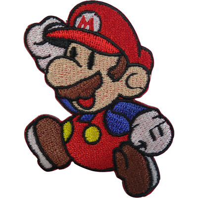 Super Mario Bros Mario & Luigi Hat Embroidered Patch Sew On Iron On Badge Patch DIY Costume Uniform Kart World Party 2 3 Demogorgon Patches