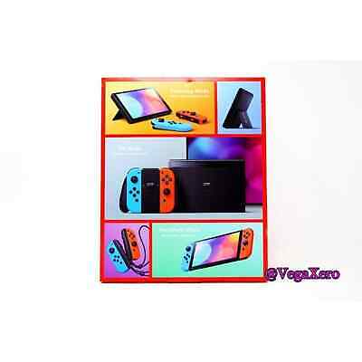  Nintendo Switch – OLED Model w/ Neon Red & Neon Blue