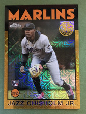 2021 Topps Update Jazz Chisholm Jr.  1986 Topps Silver Pack Gold 13/50 Marlins