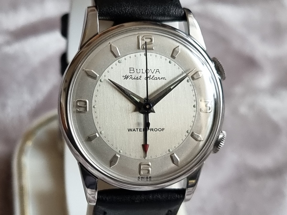 Bulova 1958 WRIST ALARM vintage manual wind watch 11AERC Two