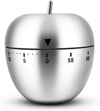 Apple Stainless Steel 60-Minute Kitchen Timer