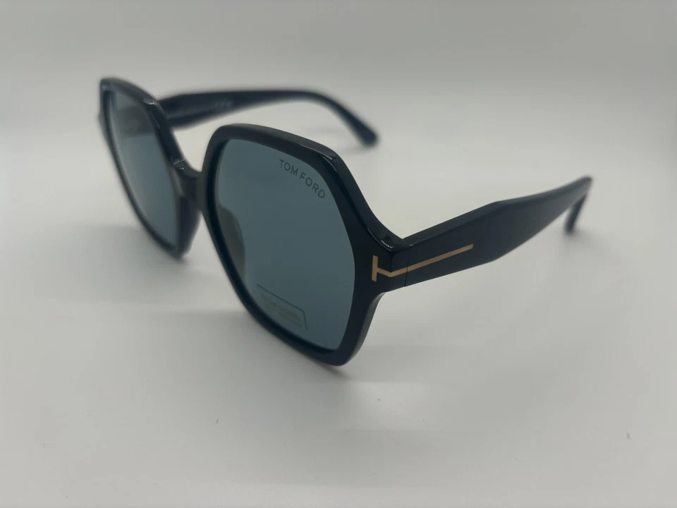 Nuevo TOM FORD TF1032 ECO 01A Gafas de sol negras 56-19-140 mm SIN ESTUCHE Foto 3 de 4